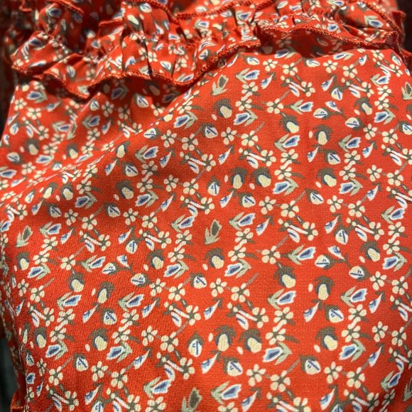 Bubble Sleeve Floral Ruffle Dress Mini - Picture 7 of 11